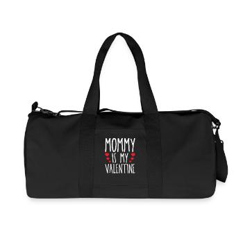 Mommy Is My Valentine February 14 Holiday Romantic - Recycled Canvas Sports Bag by Stanley/Stella - black - Front