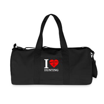 J'aime la chasse - Sac de sport en toile recyclée Stanley/Stella - noir - Devant