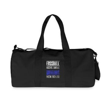 Fussball Meine Droge - Hamburg Dealer Geschenk - Recycelte Canvas-Sporttasche von Stanley/Stella - Schwarz - Vorne