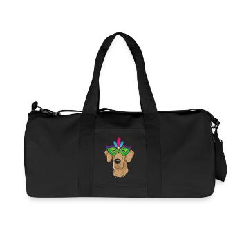 I love Great Dane gift Carnival Faschin - Recycled Canvas Sports Bag by Stanley/Stella - black - Front