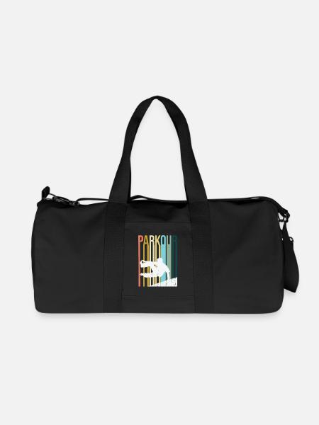 Parkour Retro - Recycled Canvas Sports Bag by Stanley/Stella - black