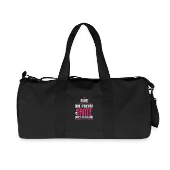 Ihre Majestät Tante, Tante Geschenk - Recycelte Canvas-Sporttasche von Stanley/Stella - Schwarz - Vorne