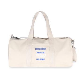 médecin cadeau médecin étudiant les médecins en médecine - Sac de sport en toile recyclée Stanley/Stella - blanc naturel - Devant