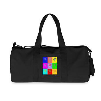 Pop Art - Sac de sport en toile recyclée Stanley/Stella - noir - Devant