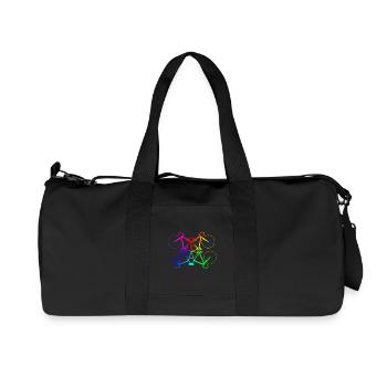 vélos Rainbow - Route cadeau Fixie - Sac de sport en toile recyclée Stanley/Stella - noir - Devant