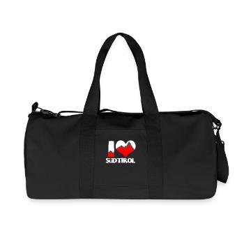 Ich liebe Südtirol Shirt - Südtirol Geschenk - Recycelte Canvas-Sporttasche von Stanley/Stella - Schwarz - Vorne