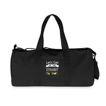Let's get one thing staight i'm not LGBT - Sac de sport en toile recyclée Stanley/Stella - noir - Devant