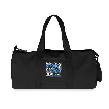 Being Strong is the Choice Diabetes Awareness - Recycled Canvas Sports Bag by Stanley/Stella - black - Front