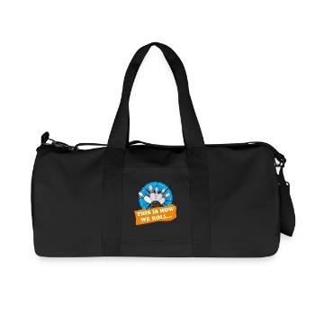 Bowling T-Shirt - Wthis is how we roll bowler tee - Recycled Canvas Sports Bag by Stanley/Stella - black - Front
