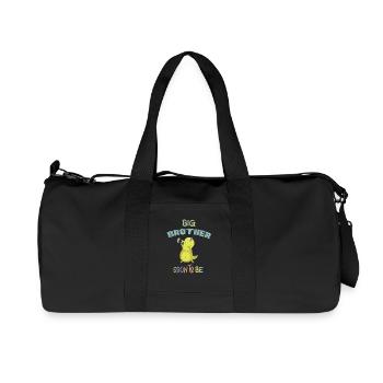 Big Brother Soon to be Baby Announcement DinoDab - Recycled Canvas Sports Bag by Stanley/Stella - black - Front