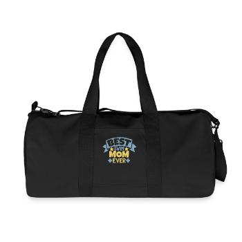 Best Swim Mom Ever T-Shirt - Recycled Canvas Sports Bag by Stanley/Stella - black - Front