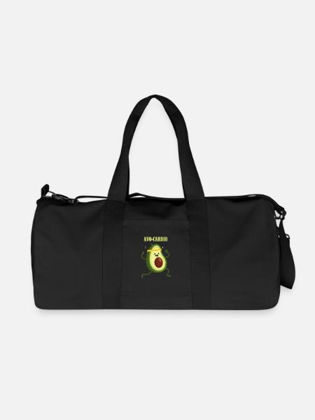 Avocado - Avo-Cardio - Vegan - Gesundes Essen - Recycelte Canvas-Sporttasche von Stanley/Stella - Schwarz