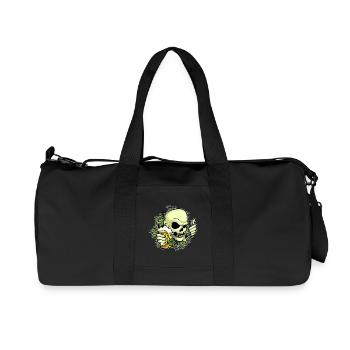 Hopfen Bier Schädel - Recycelte Canvas-Sporttasche von Stanley/Stella - Schwarz - Vorne