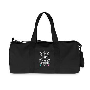 I'm going to be Grandma - baby birth announcement - Sac de sport en toile recyclée Stanley/Stella - noir - Devant