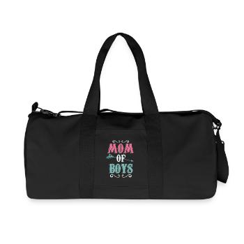 Mère de garçons cadeau T-shirt de la fête des mères - Sac de sport en toile recyclée Stanley/Stella - noir - Devant