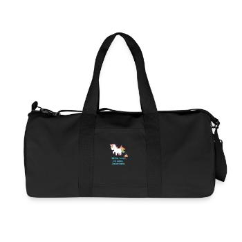 Zuckerwatte Einhorn - Recycelte Canvas-Sporttasche von Stanley/Stella - Schwarz - Vorne
