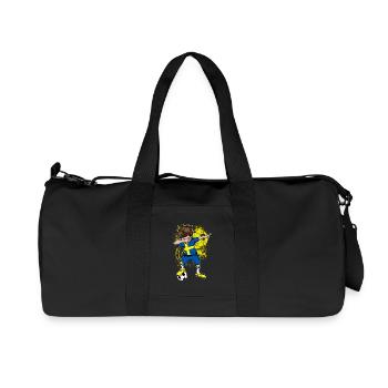 Sweden Football World Cup national team - Recycled Canvas Sports Bag by Stanley/Stella - black - Front