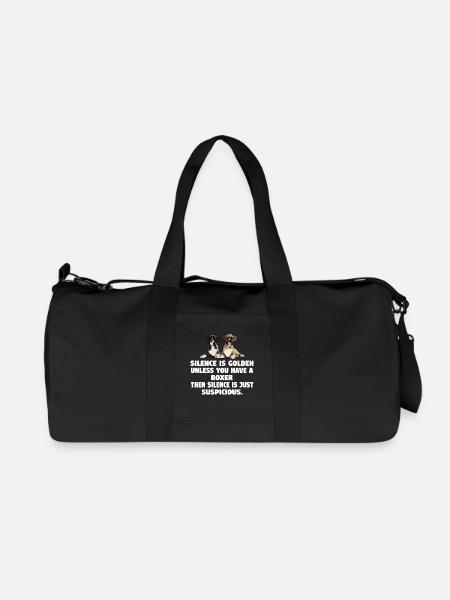 Boxer Dog Silence Is Golden Unless - Recycled Canvas Sports Bag by Stanley/Stella - black