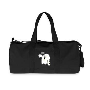 BOO - Geist - Gespenst - gespenstisch - Geschenk - Recycelte Canvas-Sporttasche von Stanley/Stella - Schwarz - Vorne