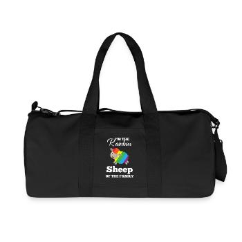 T-shirt LGBT - Gay - Lesbiennes - Fun - Sac de sport en toile recyclée Stanley/Stella - noir - Devant
