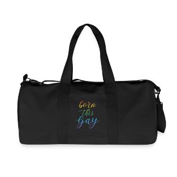 LGBT T-Shirt - Homosexuell - Gay - Lesbisch - CSD - Sac de sport en toile recyclée Stanley/Stella - noir - Devant