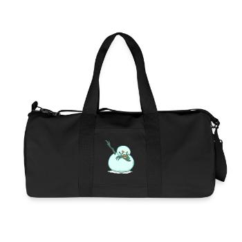 DAB bonhomme de neige - hiver - danse - Sac de sport en toile recyclée Stanley/Stella - noir - Devant