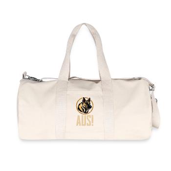 Chien de garde berger allemand - Sac de sport en toile recyclée Stanley/Stella - blanc naturel - Devant