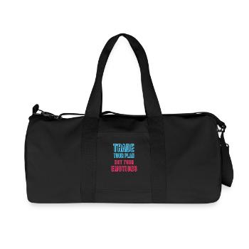 Trade your Plan - Recycelte Canvas-Sporttasche von Stanley/Stella - Schwarz - Vorne