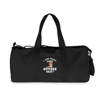 Mignon, je viens vraiment comme les loutres Okay? T-shirt - Sac de sport en toile recyclée Stanley/Stella - noir - Devant