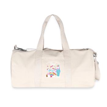 Birthday Gift Unicorn Party Father Dad Dad - Recycled Canvas Sports Bag by Stanley/Stella - natural - Front