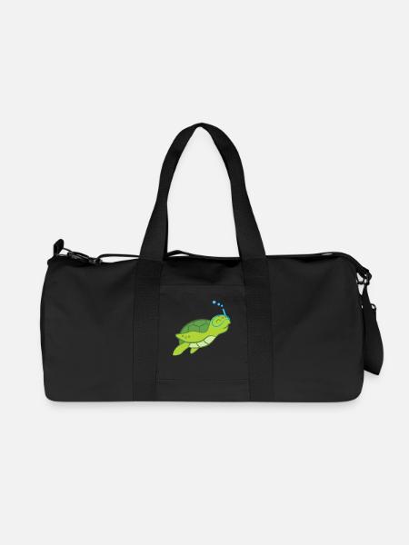 Schildkröte - Schildkrötenliebhaber - Schildkröten - Recycelte Canvas-Sporttasche von Stanley/Stella - Schwarz