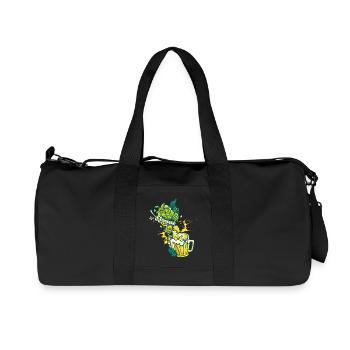 Hops Malt Craft Beer Mug Alcohol Hobby brewer - Recycled Canvas Sports Bag by Stanley/Stella - black - Front