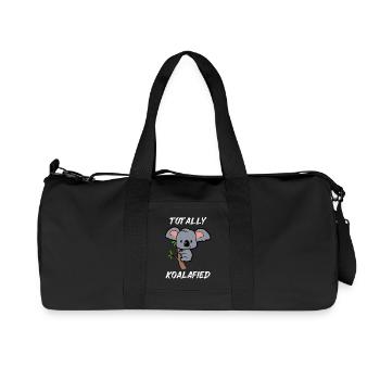 Doux Koala petit bébé Koala Eucalyptus - Sac de sport en toile recyclée Stanley/Stella - noir - Devant
