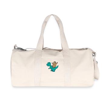 T-Rex paresseux Tyrannosaurus dinosaure cadeau - Sac de sport en toile recyclée Stanley/Stella - blanc naturel - Devant