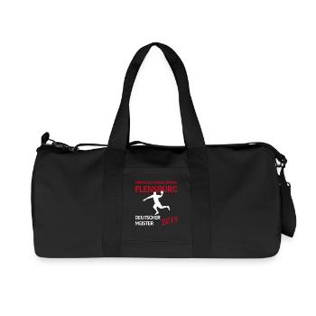 Flensburg Handball Deutscher Meister 2018 - Recycelte Canvas-Sporttasche von Stanley/Stella - Schwarz - Vorne