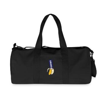 Banana Gift Food Porn Censored Shirt - Recycled Canvas Sports Bag by Stanley/Stella - black - Front