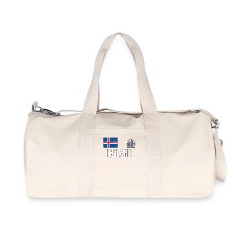 Iceland / Iceland Football 2018 jersey vintage / retro - Recycled Canvas Sports Bag by Stanley/Stella - natural - Front