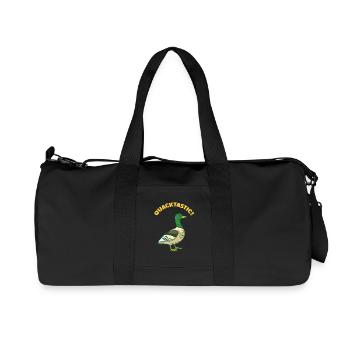 Quack - Quacktastic! Ente - Wildente - Recycelte Canvas-Sporttasche von Stanley/Stella - Schwarz - Vorne