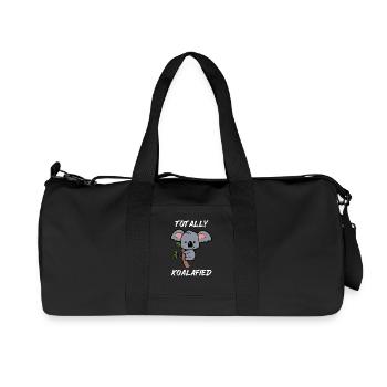 Bébé Koala doux petit bébé Koala Eucalyptus - Sac de sport en toile recyclée Stanley/Stella - noir - Devant