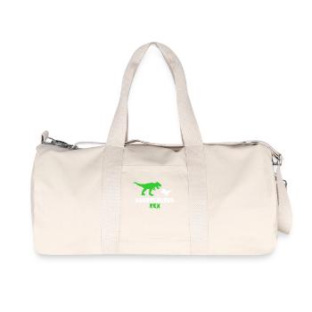 Papa Vatertag Daddy Trex Saurier Dino Papa Vater - Recycelte Canvas-Sporttasche von Stanley/Stella - Naturweiß - Vorne