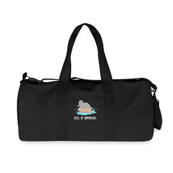 Seerobbe pouce vers le haut de l'animal de mer Sea Lion Funny - Sac de sport en toile recyclée Stanley/Stella - noir - Devant