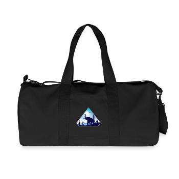 éléphant - Sac de sport en toile recyclée Stanley/Stella - noir - Devant