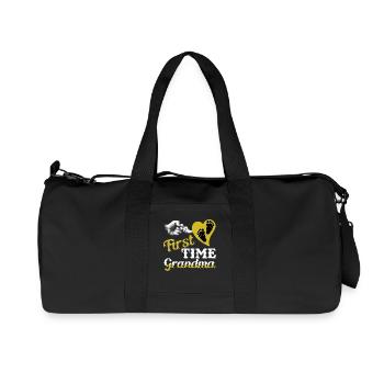 Grandmother grandmother announcement baby granny child grandson - Recycled Canvas Sports Bag by Stanley/Stella - black - Front