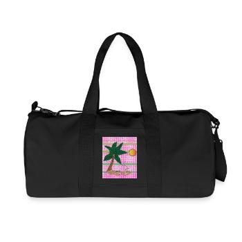 Island Flamingo - Recycled Canvas Sports Bag by Stanley/Stella - black - Front