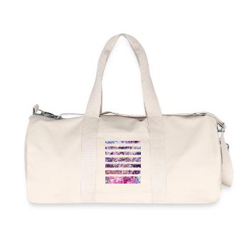 flamant - Sac de sport en toile recyclée Stanley/Stella - blanc naturel - Devant
