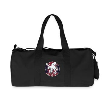 Freundlicher Octopus - Recycelte Canvas-Sporttasche von Stanley/Stella - Schwarz - Vorne