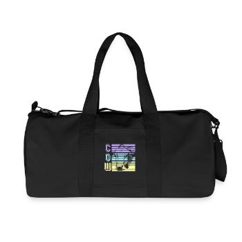 Kuh - Recycelte Canvas-Sporttasche von Stanley/Stella - Schwarz - Vorne