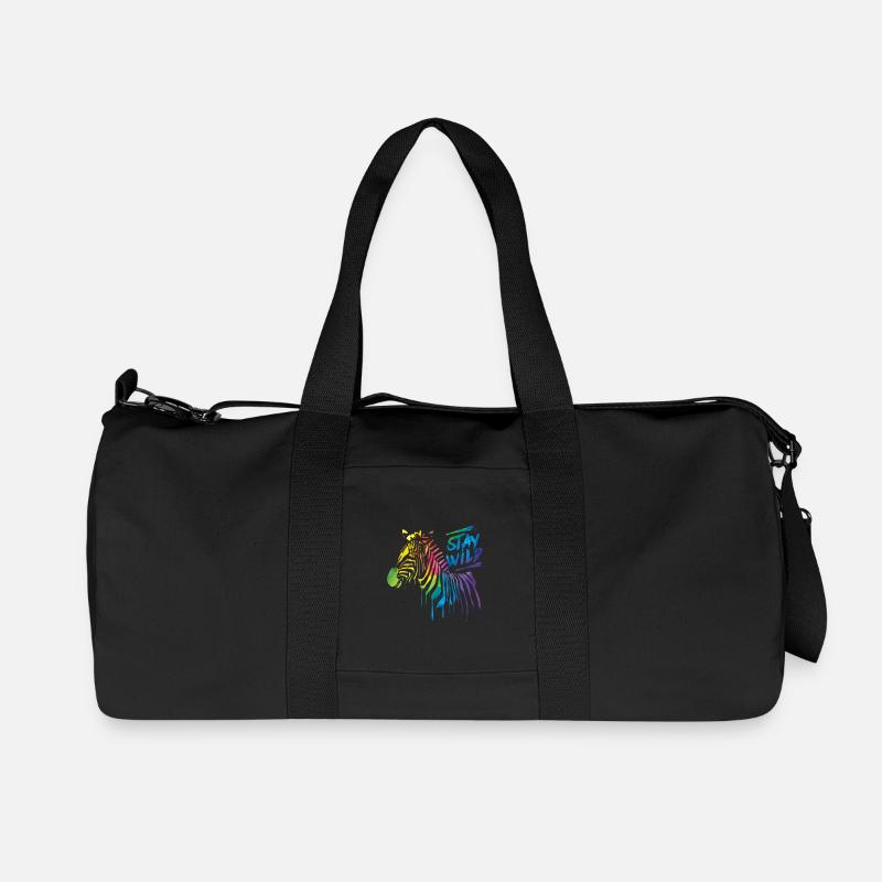 Zebra Boom! - Recycelte Canvas-Sporttasche von Stanley/Stella - Schwarz