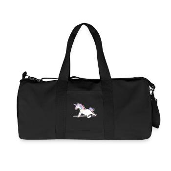 Unicorn balance balance gift idea children - Recycled Canvas Sports Bag by Stanley/Stella - black - Front