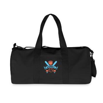 Baseball mom - Recycled Canvas Sports Bag by Stanley/Stella - black - Front